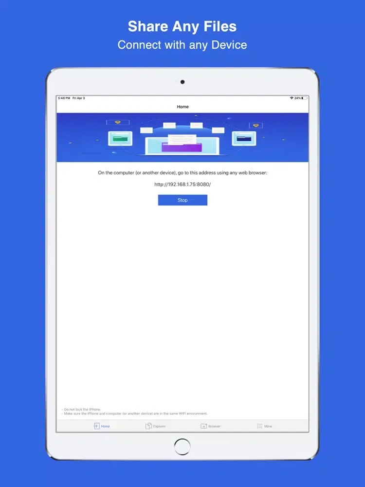 Share Files & Send Anywhere iPad 应用截图