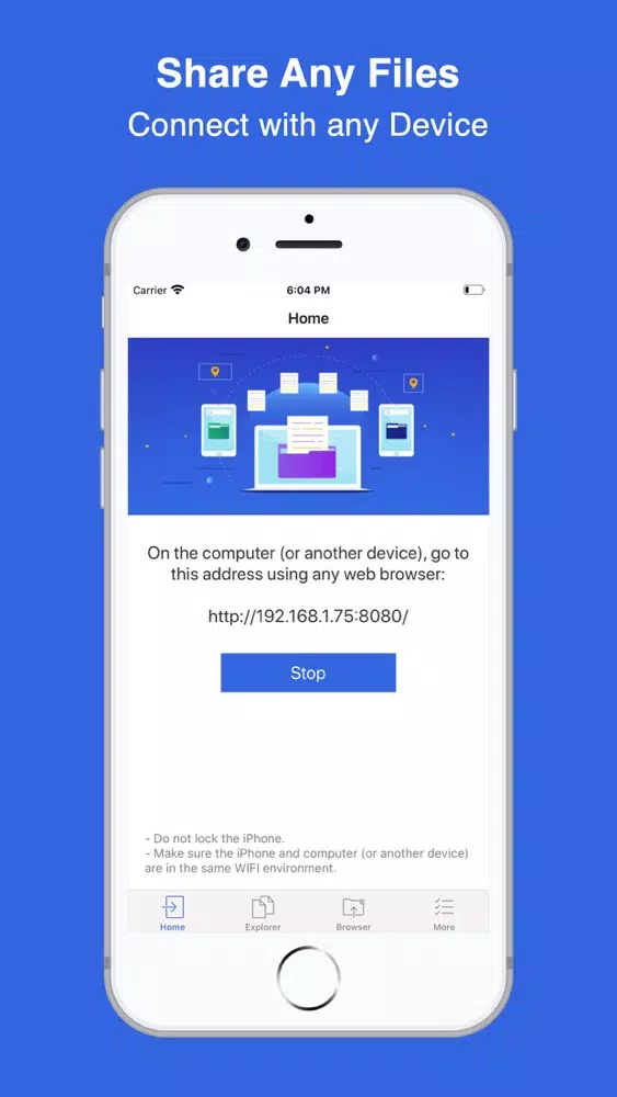 Capturas de tela do Share Files & Send Anywhere