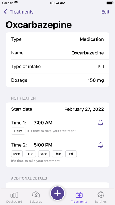 Carepsy - Tracker & Treatment Ekran Görüntüleri