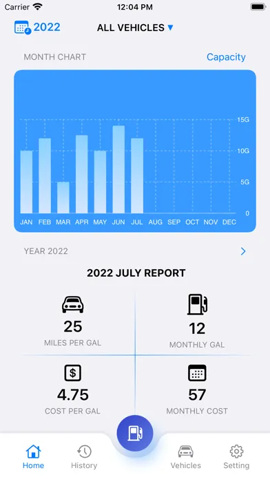 Captures d'écran de Refuel - Fuel Expense Tracker