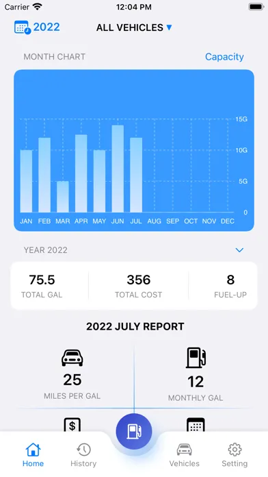 Captures d'écran de Refuel - Fuel Expense Tracker
