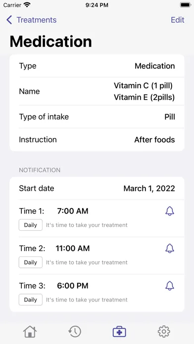 Скриншоты MedAss - Medical Reminders