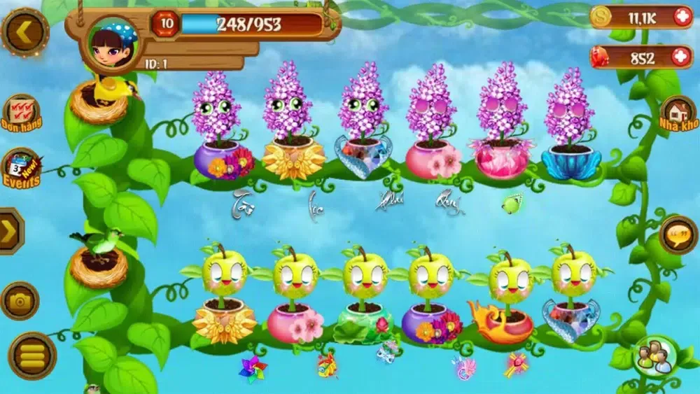 Captures d'écran de Vuon Treo Babylon-game nong trai