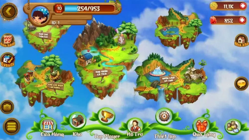 Captures d'écran de Vuon Treo Babylon-game nong trai