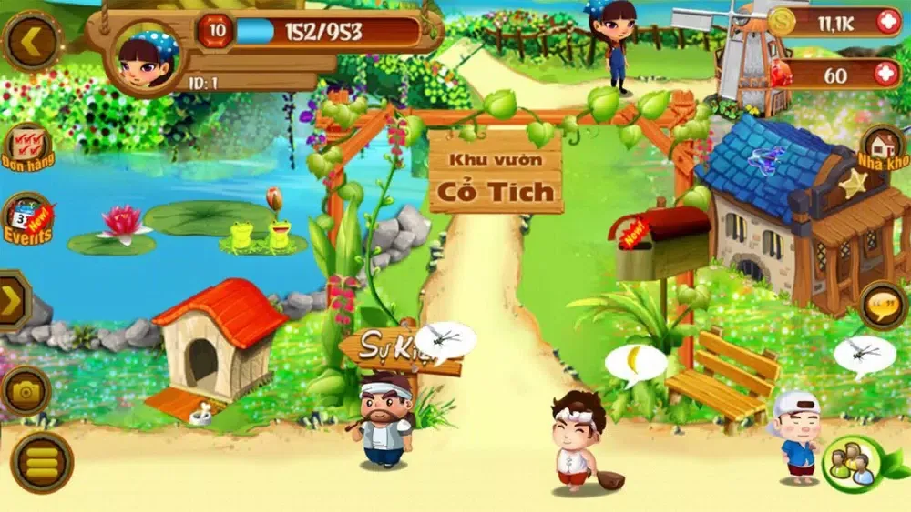 Captures d'écran de Vuon Treo Babylon-game nong trai
