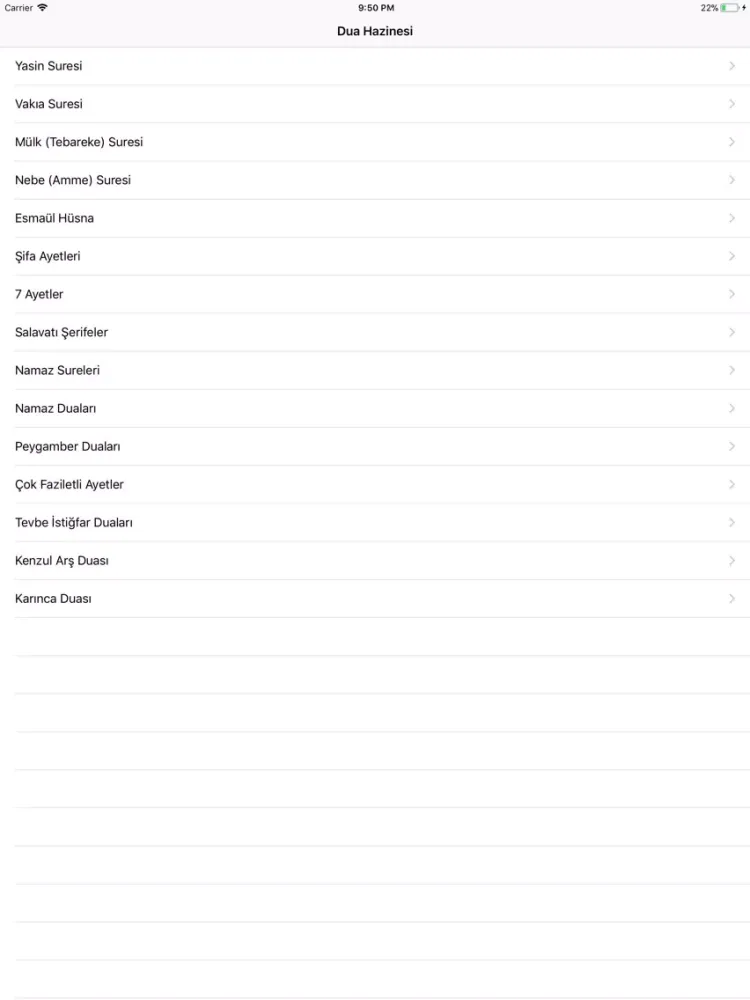 Dua Hazinesi iPad  Screenshots
