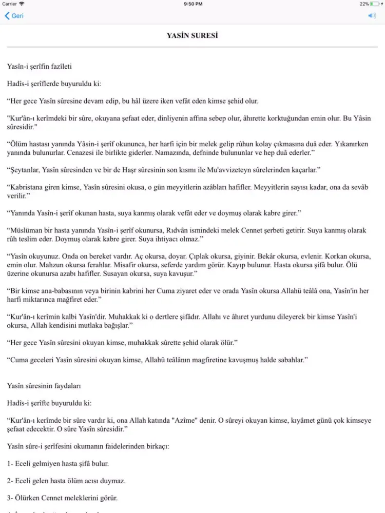 Dua Hazinesi iPad  Screenshots