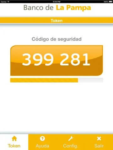 Screenshot di TokenBLP iPad 