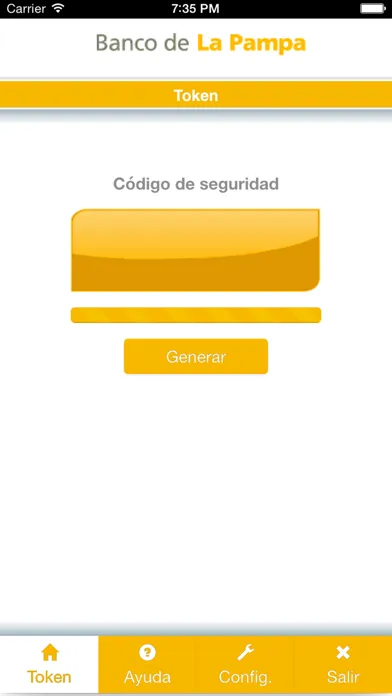 Screenshot di TokenBLP