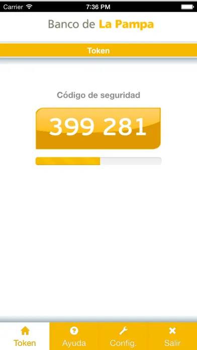 Screenshot di TokenBLP