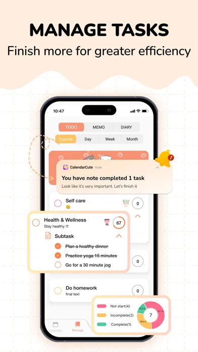Zrzuty ekranu Cute Calendar : Agenda Planner