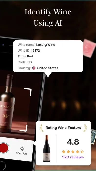 Zrzuty ekranu Wine Identifier Wine Scanner