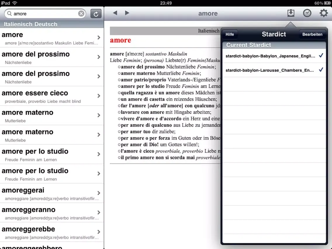تصاویر German Dictionaries iPad 