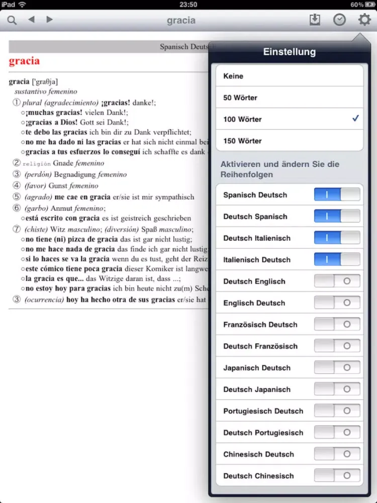 تصاویر German Dictionaries iPad 