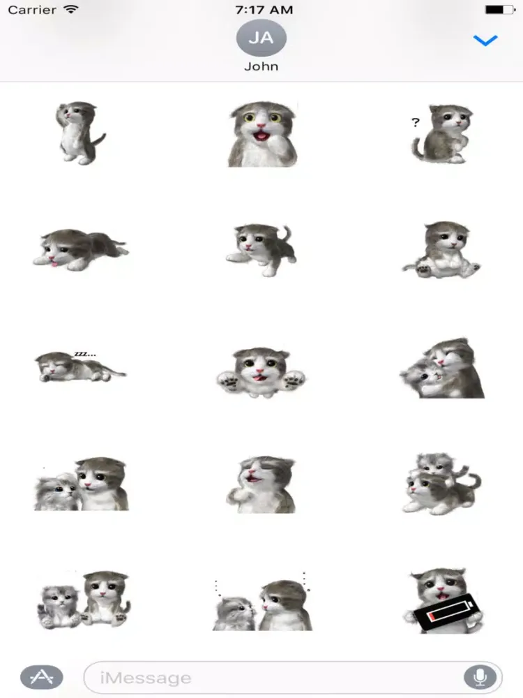 Capturas de pantalla de Cat Cute Sticker iPad 