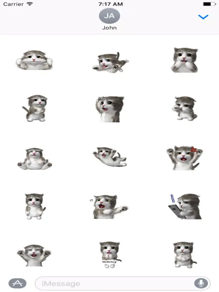Capturas de pantalla de Cat Cute Sticker iPad 