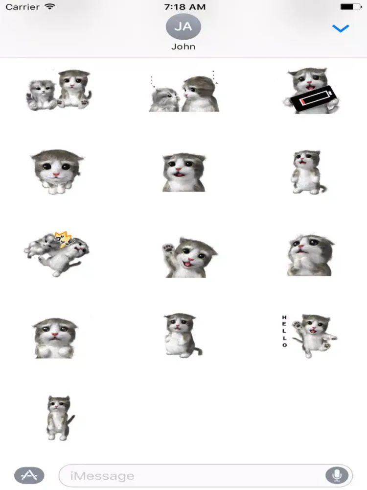 Capturas de pantalla de Cat Cute Sticker iPad 