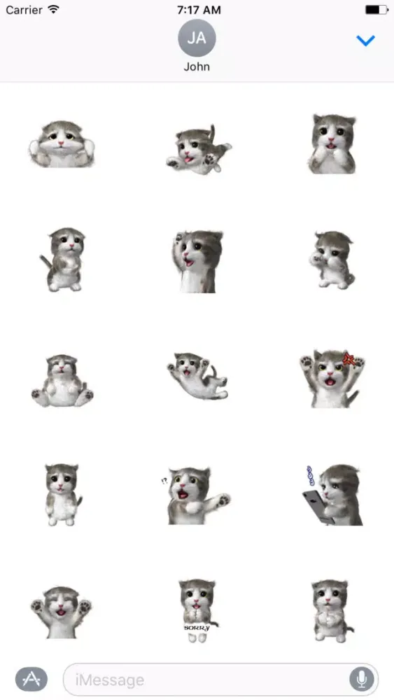 Capturas de pantalla de Cat Cute Sticker