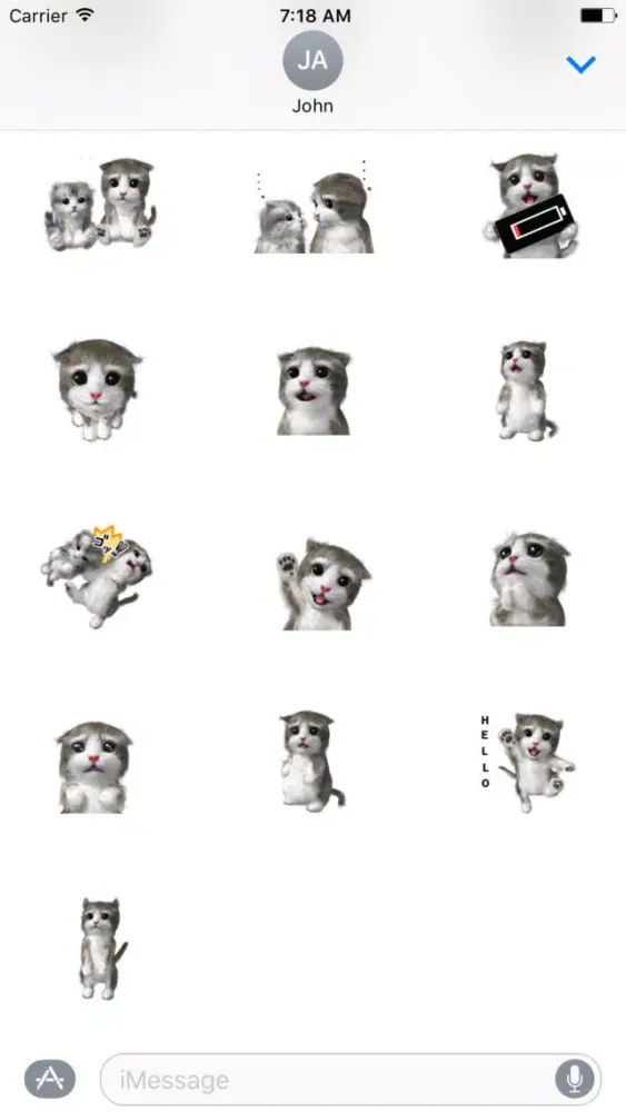 Capturas de pantalla de Cat Cute Sticker