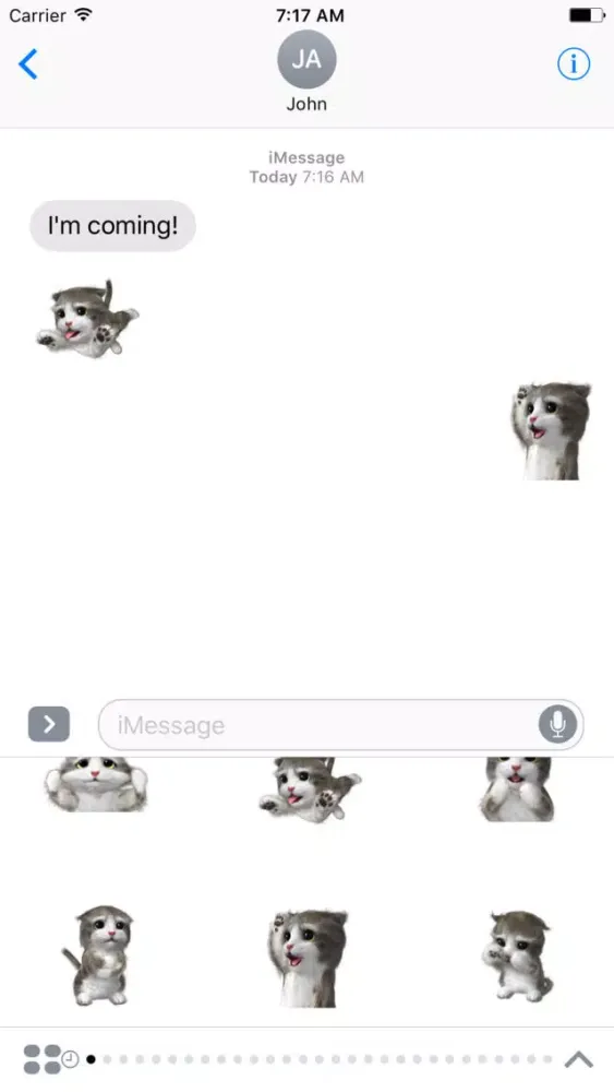 Capturas de pantalla de Cat Cute Sticker