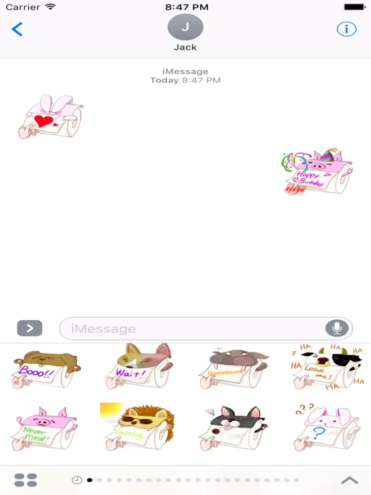 صور Animals Toilet Paper Stickers iPad 