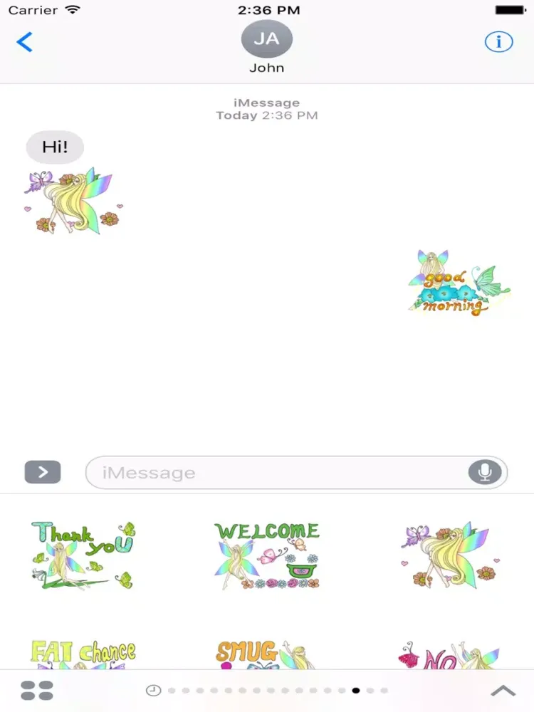 Butterfly-Fairy Sticker iPad  스크린샷