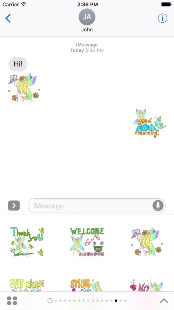 Butterfly-Fairy Sticker 스크린샷