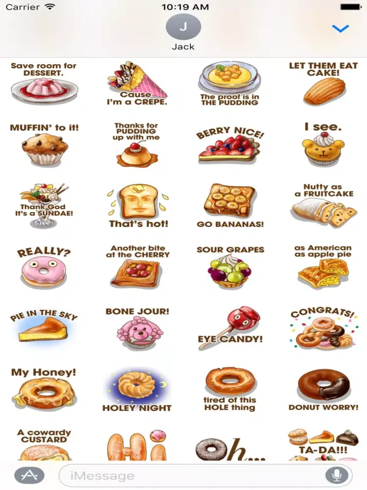 Cake Jokes Animated Stickers iPad  Screenshots