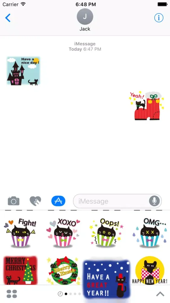 Capturas de pantalla de Scary Cat Halloween Stickers