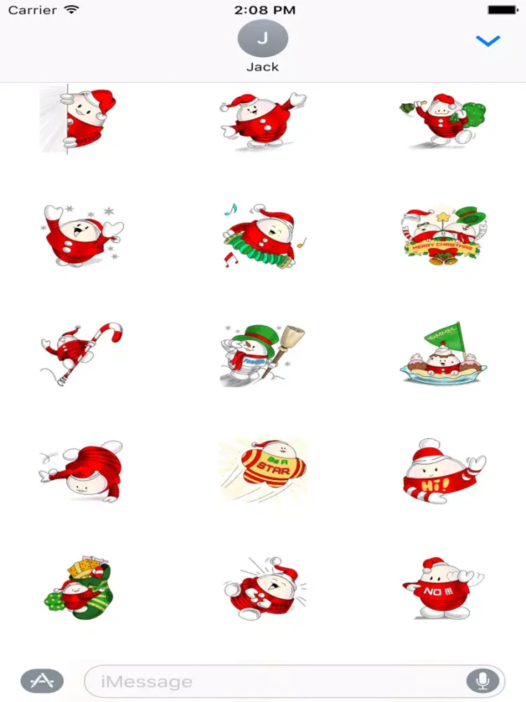X'mas Stickers for iMessage iPad Screenshots
