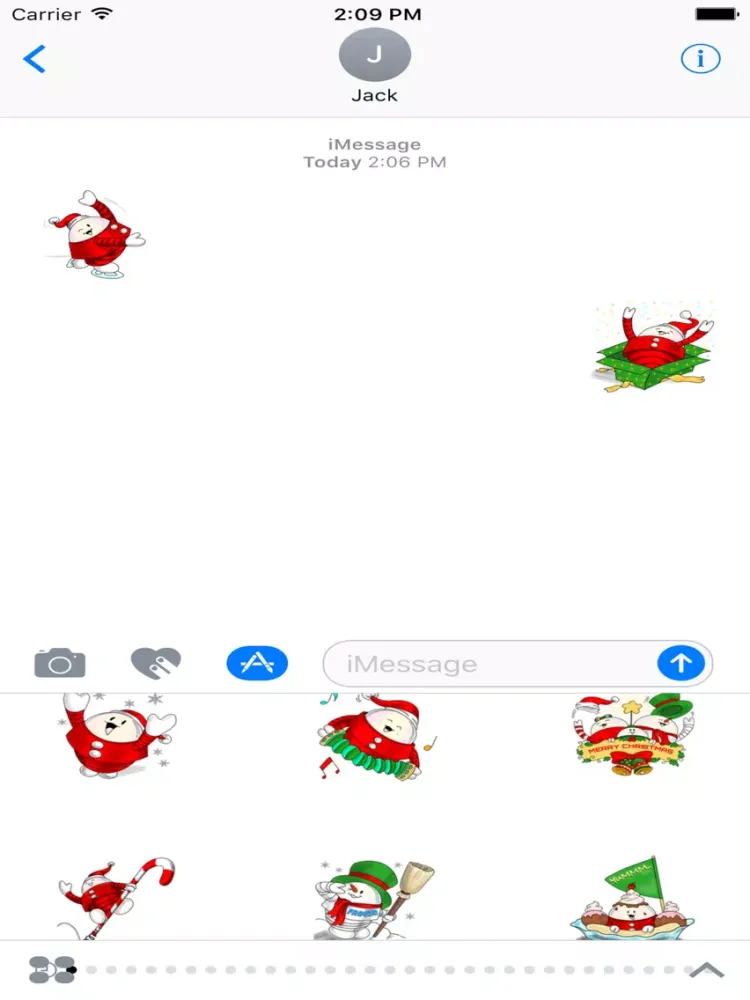 X'mas Stickers for iMessage iPad Screenshots