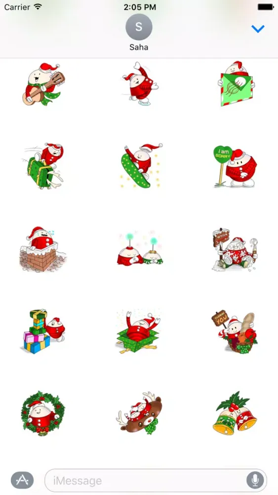 X'mas Stickers for iMessage Screenshots