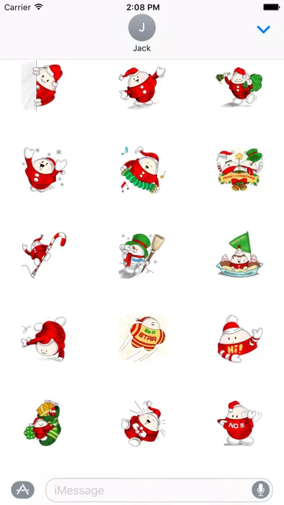 X'mas Stickers for iMessage Screenshots
