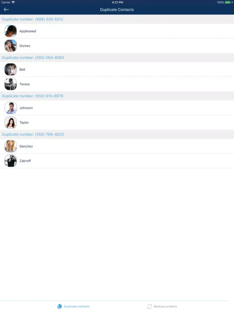 Cleaner: clean duplicate items iPad  Screenshots