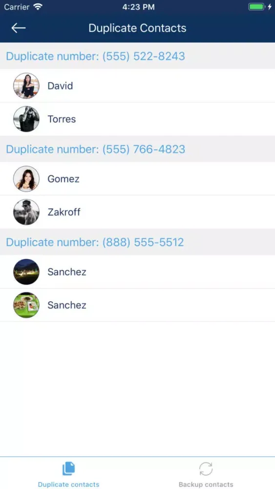 Cleaner: clean duplicate items Screenshots