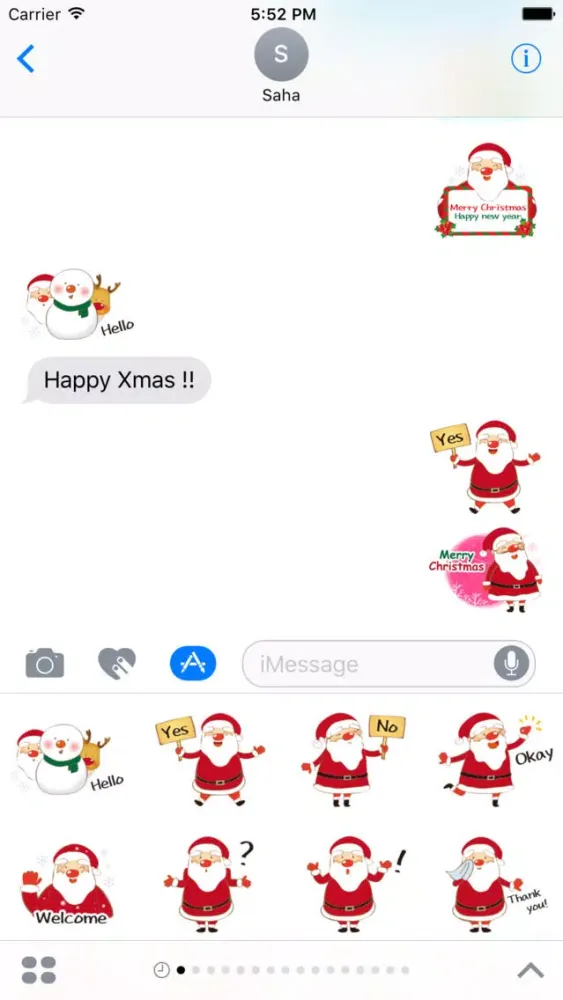 Merry Christmas Stickers Vol3 スクリーンショット