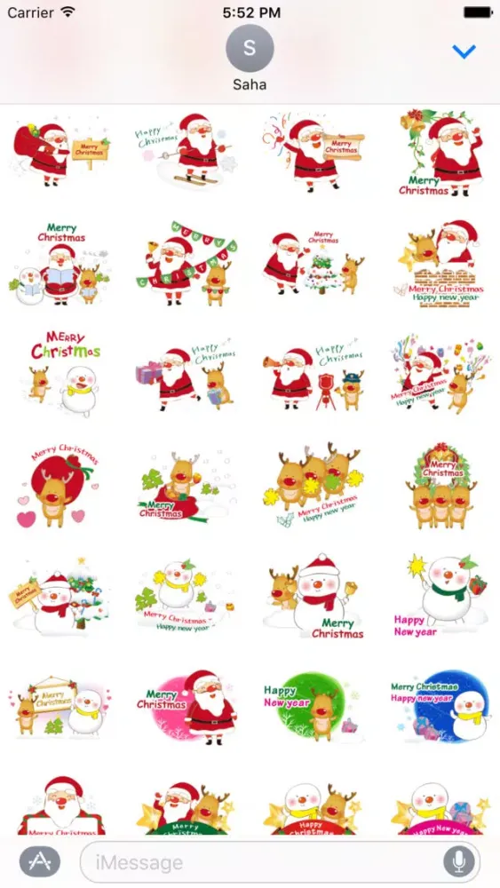 Merry Christmas Stickers Vol3 スクリーンショット