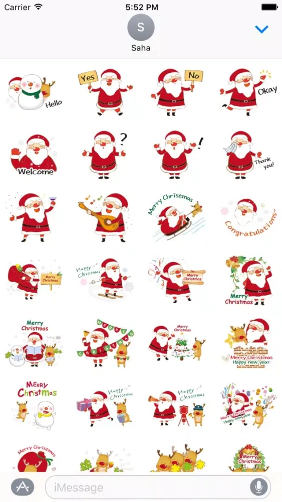 Merry Christmas Stickers Vol3 スクリーンショット