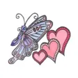 Flower Butterfly Sticker Flower Butterfly Sticker