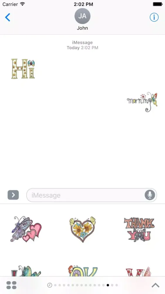 Zrzuty ekranu Flower Butterfly Sticker