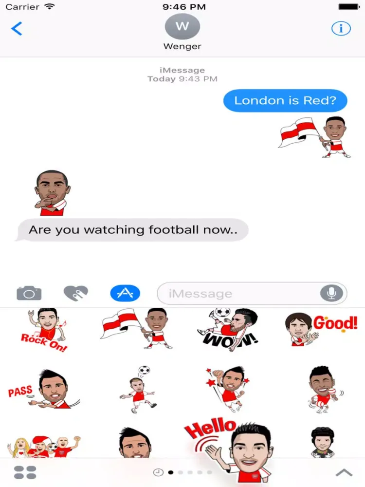 The Gunner Stickers for iMessage iPad  スクリーンショット