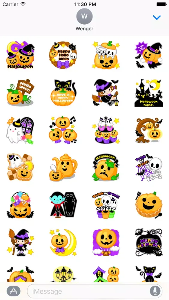Halloween Colorful Stickers应用截图