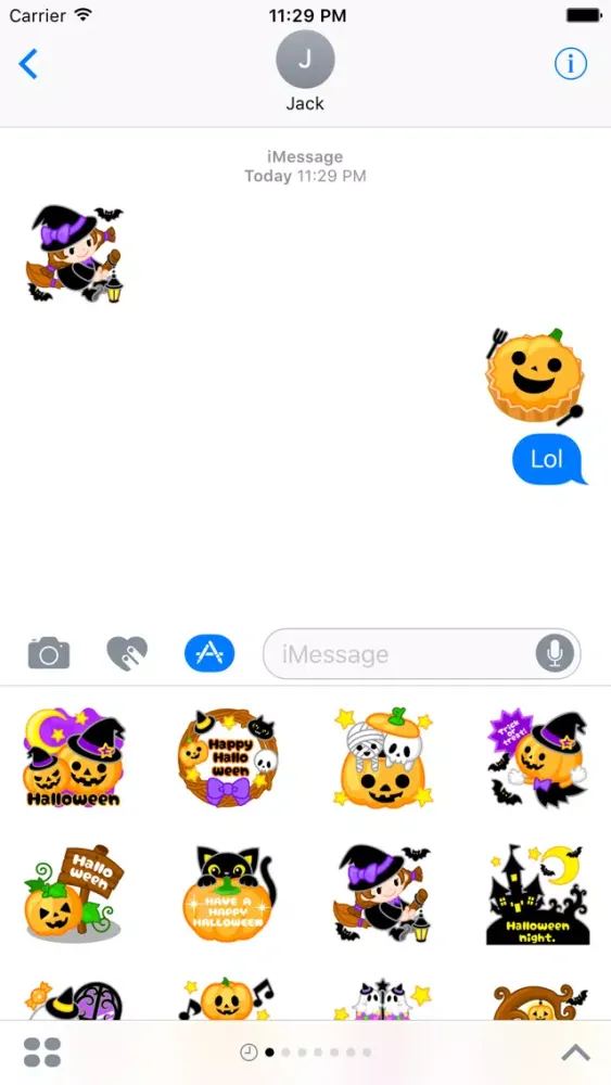 Halloween Colorful Stickers应用截图