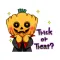 Pumpkin Man Halloween Sticker