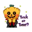 Pumpkin Man Halloween Sticker Pumpkin Man Halloween Sticker