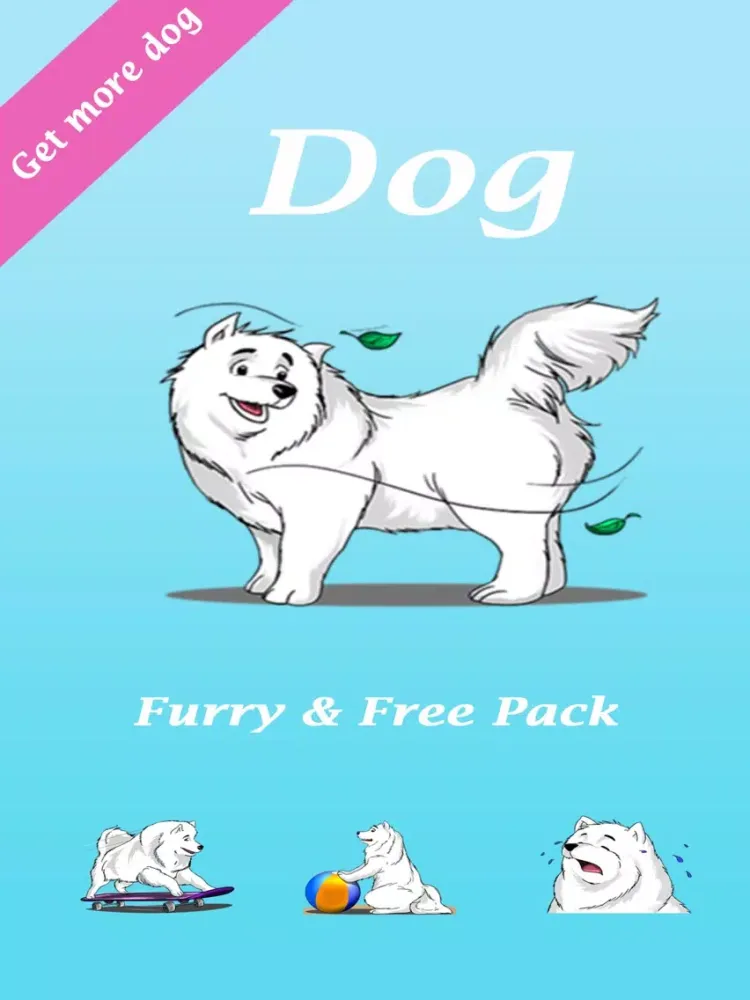 Husky Dog - Cute snow dog for iMessage iPad 应用截图