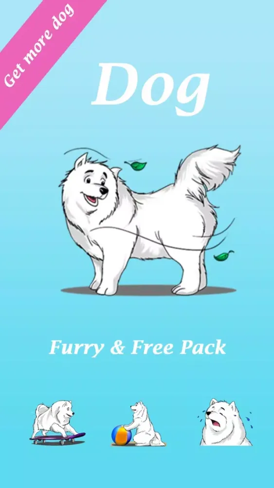Husky Dog - Cute snow dog for iMessage应用截图