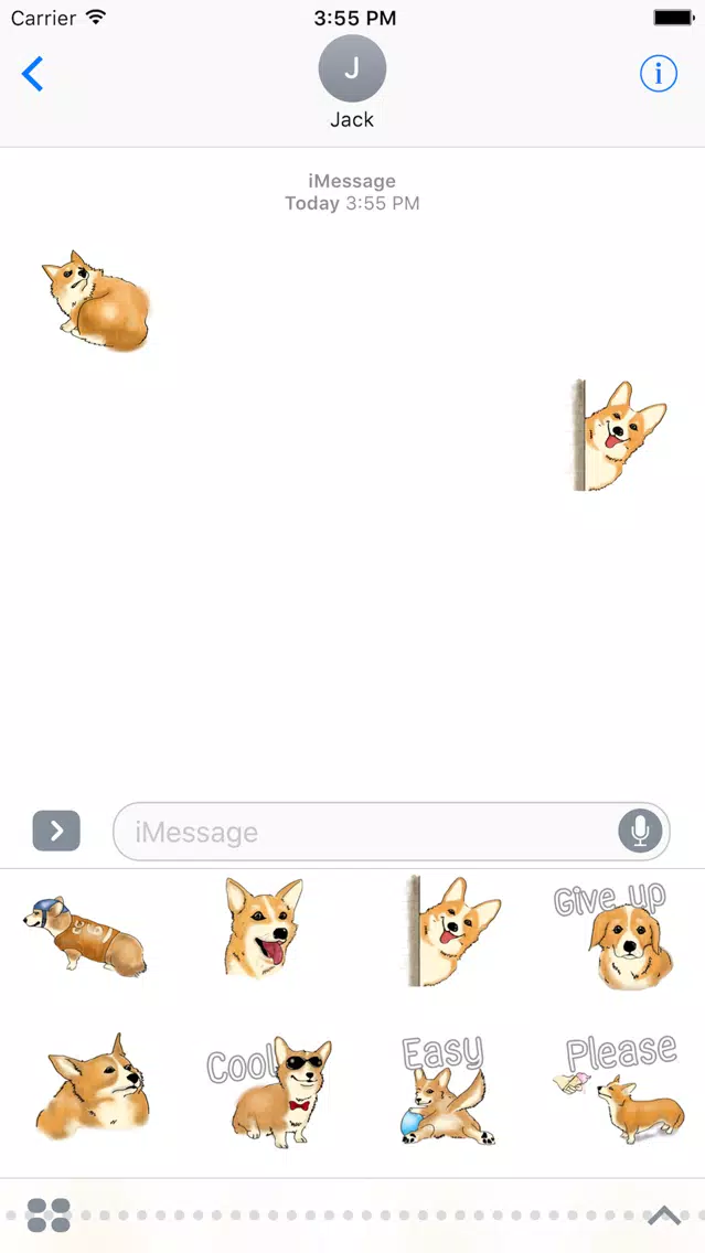 Capturas de pantalla de Corgi Dog Stickers for iMessage