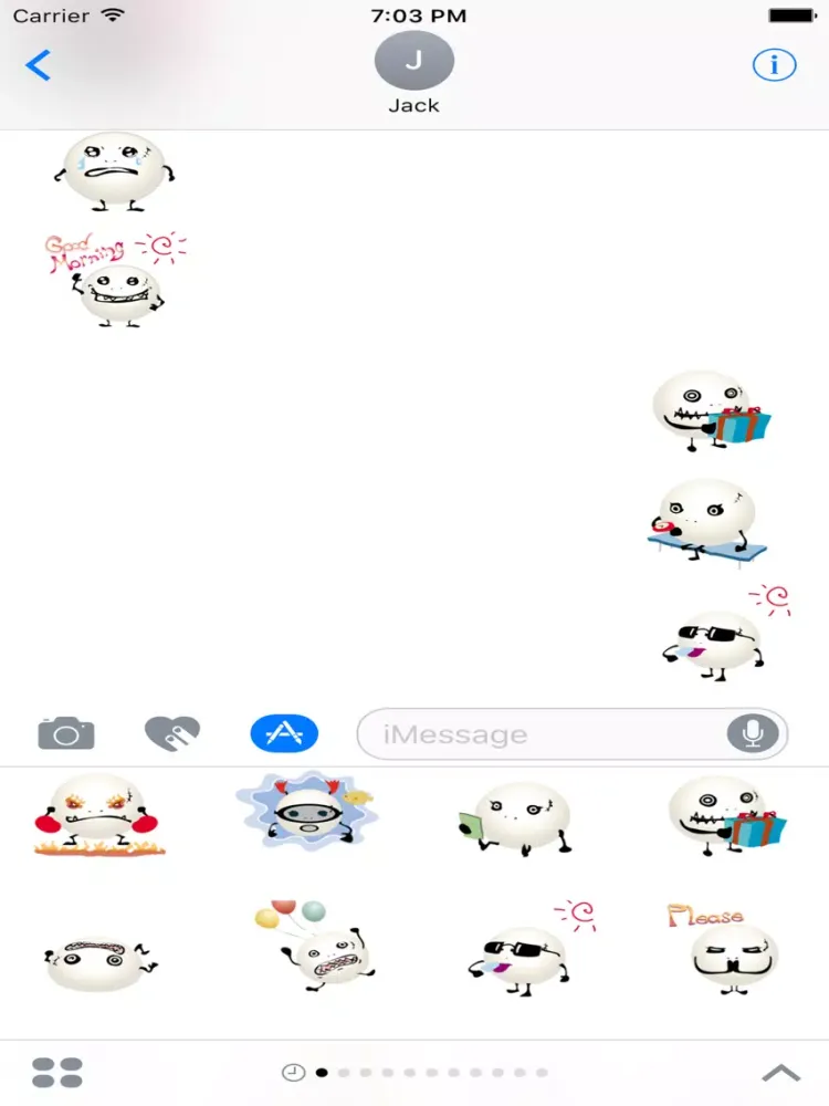 Captures d'écran de Lovely Monster Stickers iPad 