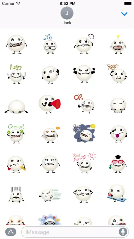 Captures d'écran de Lovely Monster Stickers